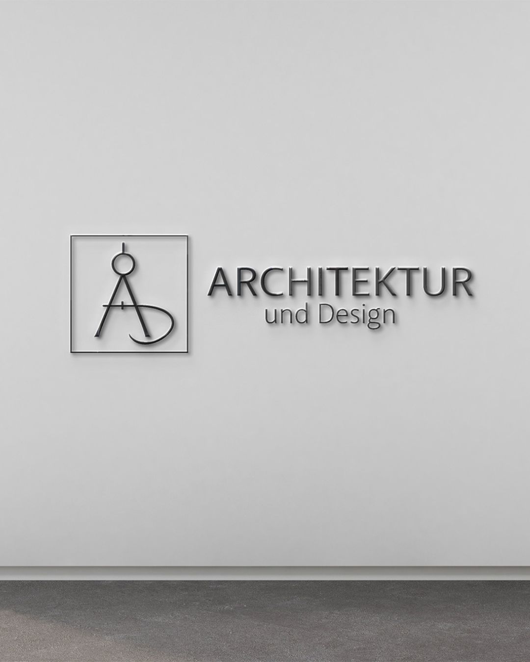 Logo-Design für Architekten – professionelles Mockup im modernen Stil.